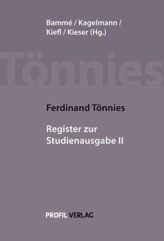 Gesamtregister und Werkverzeichnis zur Studienausgabe II