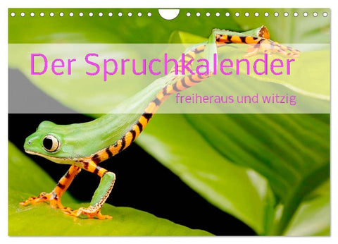 Der Spruchkalender - freiheraus und witzig (Wandkalender 2026 DIN A4 quer), CALVENDO Monatskalender