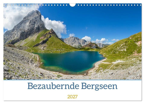 Bezaubernde Bergseen (Wandkalender 2027 DIN A3 quer), CALVENDO Monatskalender