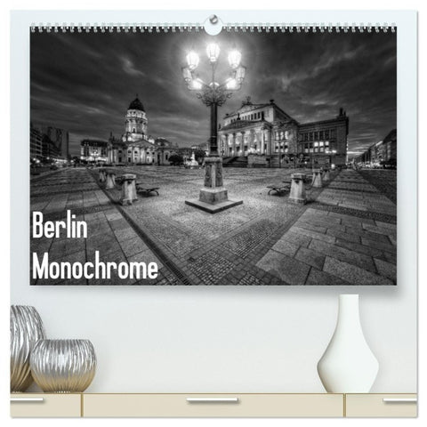Berlin Monochrome (hochwertiger Premium Wandkalender 2027 DIN A2 quer), Kunstdruck in Hochglanz