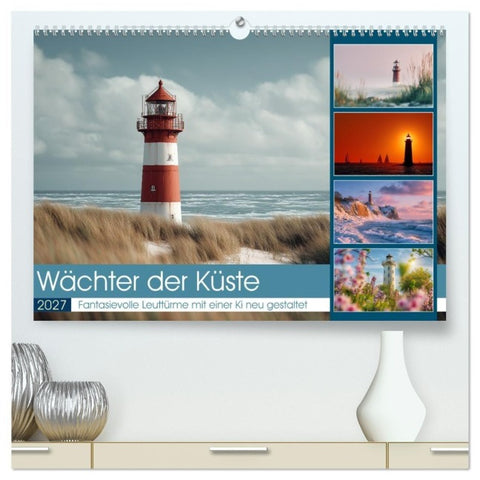Wächter der Küste (hochwertiger Premium Wandkalender 2027 DIN A2 quer), Kunstdruck in Hochglanz