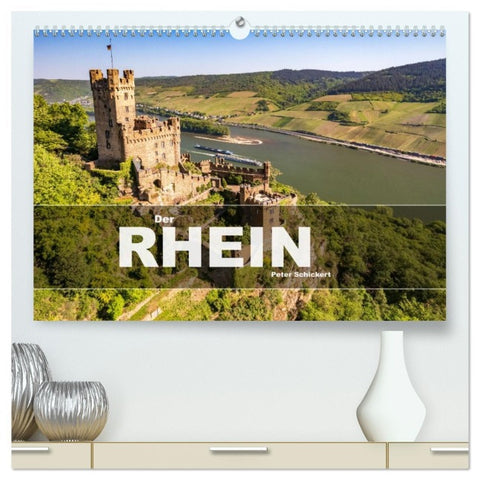 Der Rhein (hochwertiger Premium Wandkalender 2026 DIN A2 quer), Kunstdruck in Hochglanz