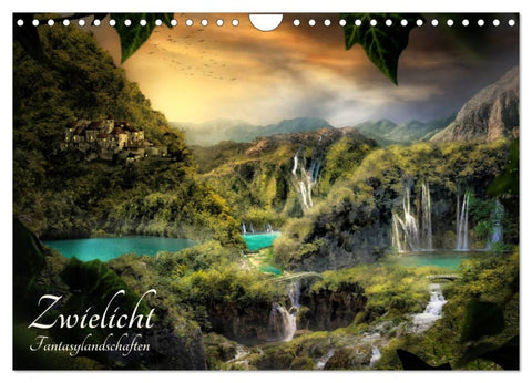 Zwielicht - Fantasylandschaften (Wandkalender 2026 DIN A4 quer), CALVENDO Monatskalender