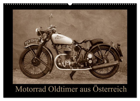 Motorrad Oldtimer aus Österreich (Wandkalender 2026 DIN A2 quer), CALVENDO Monatskalender