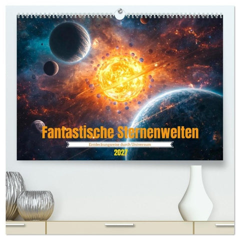 Fantastische Sternenwelten (hochwertiger Premium Wandkalender 2027 DIN A2 quer), Kunstdruck in Hochglanz