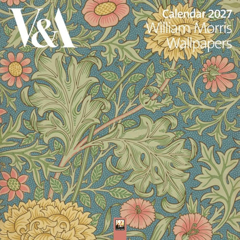 William Morris Wallpapers – Tapetendesign 2027 – Original Flame Tree Publishing-Kalender [Kalender]