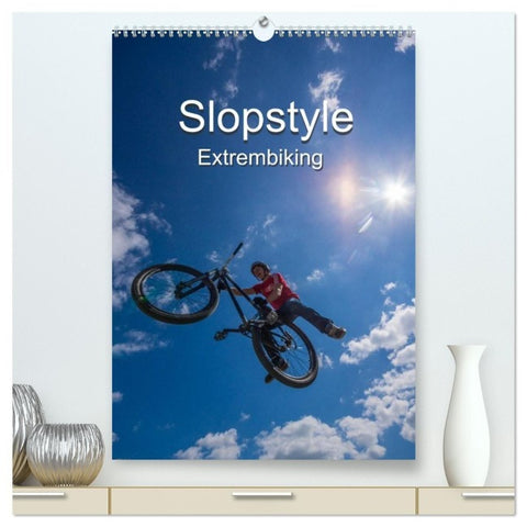 Slopestyle Extrembiking (hochwertiger Premium Wandkalender 2027 DIN A2 hoch), Kunstdruck in Hochglanz