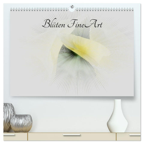 Blüten FineArt (hochwertiger Premium Wandkalender 2027 DIN A2 quer), Kunstdruck in Hochglanz
