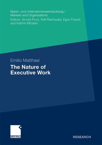 The Nature of Executive Work