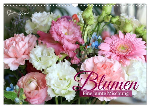 Blumen - Eine bunte Mischung (Wandkalender 2026 DIN A3 quer), CALVENDO Monatskalender