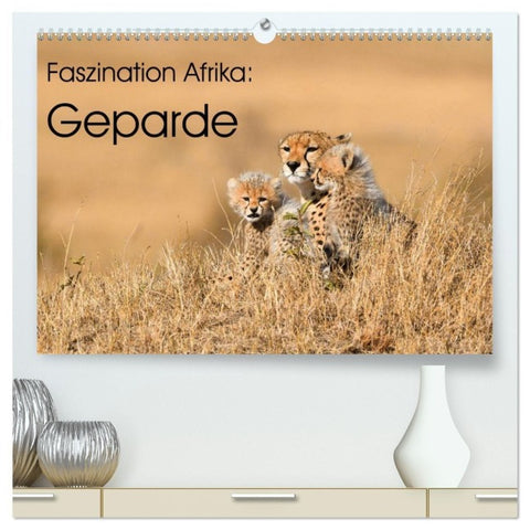 Faszinaton Afrika: Geparde (hochwertiger Premium Wandkalender 2027 DIN A2 quer), Kunstdruck in Hochglanz