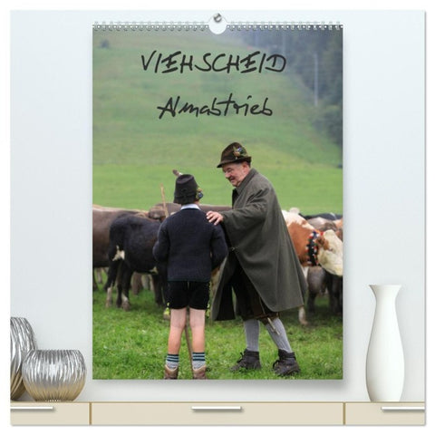Viehscheid Almabtrieb (hochwertiger Premium Wandkalender 2027 DIN A2 hoch), Kunstdruck in Hochglanz