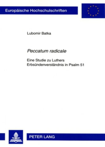 «Peccatum radicale»