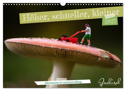 Höher, schneller, kleiner - Miniaturen in unserem Alltag (Wandkalender 2027 DIN A3 quer), CALVENDO Monatskalender