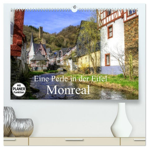 Eine Perle in der Eifel - Monreal (hochwertiger Premium Wandkalender 2027 DIN A2 quer), Kunstdruck in Hochglanz