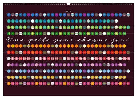 Une perle pour chaque jour (Calendrier mural 2027 DIN A2 vertical), CALVENDO calendrier mensuel