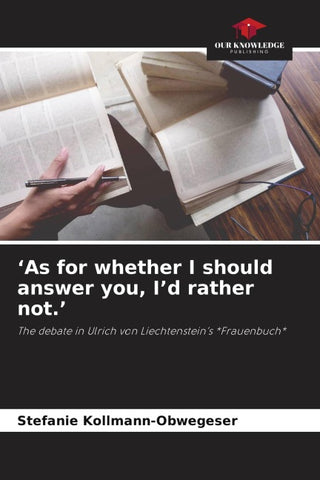 'As for whether I should answer you, I'd rather not.'