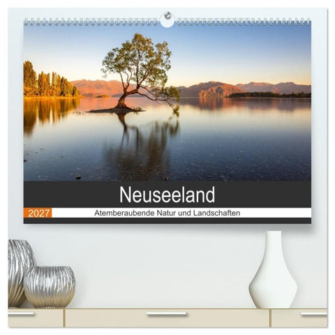 Neuseeland - Atemberaubende Natur und Landschaften (hochwertiger Premium Wandkalender 2027 DIN A2 quer), Kunstdruck in Hochglanz