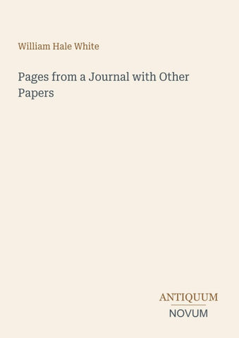 Pages from a Journal with Other Papers