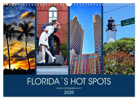 Florida Spots II (Wandkalender 2026 DIN A3 quer), CALVENDO Monatskalender