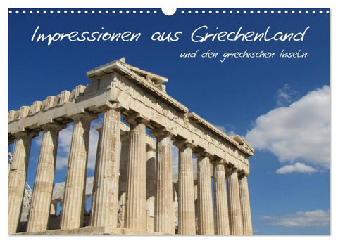 Impressionen aus Griechenland (Wandkalender 2026 DIN A3 quer), CALVENDO Monatskalender
