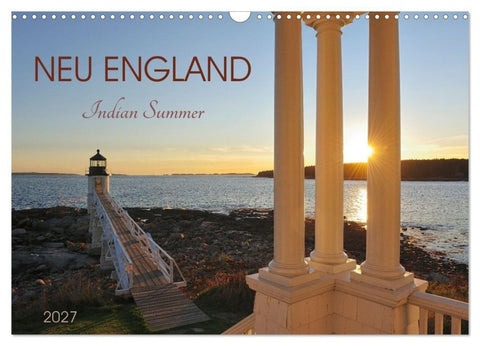 Neu England, Indian Summer (Wandkalender 2027 DIN A3 quer), CALVENDO Monatskalender