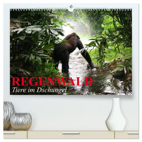 Regenwald ¿ Tiere im Dschungel (hochwertiger Premium Wandkalender 2026 DIN A2 quer), Kunstdruck in Hochglanz
