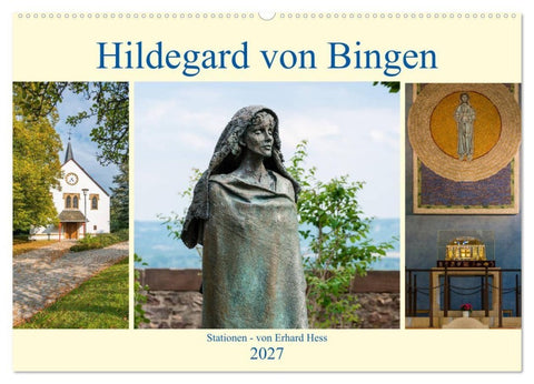 Hildegard von Bingen - Stationen (Wandkalender 2027 DIN A2 quer), CALVENDO Monatskalender