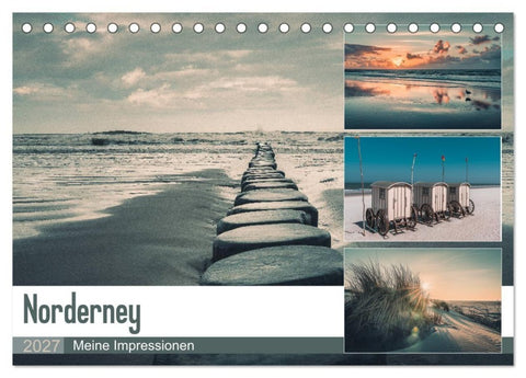 Mein Jahr auf Norderney (Tischkalender 2027 DIN A5 quer), CALVENDO Monatskalender