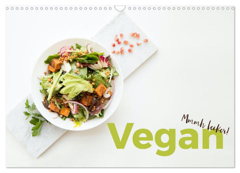 Vegan - Mmmh lecker! (Wandkalender 2027 DIN A3 quer), CALVENDO Monatskalender