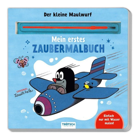 Trötsch Der kleine Maulwurf Malbuch mit Pinsel Mein erstes Zaubermalbuch