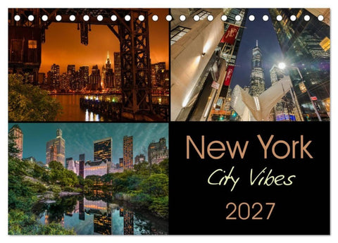 New York City Vibes (Tischkalender 2027 DIN A5 quer), CALVENDO Monatskalender