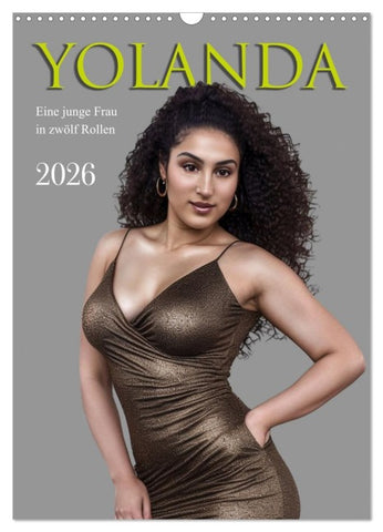 Yolanda, eine junge Frau in zwölf Rollen (Wandkalender 2026 DIN A3 hoch), CALVENDO Monatskalender