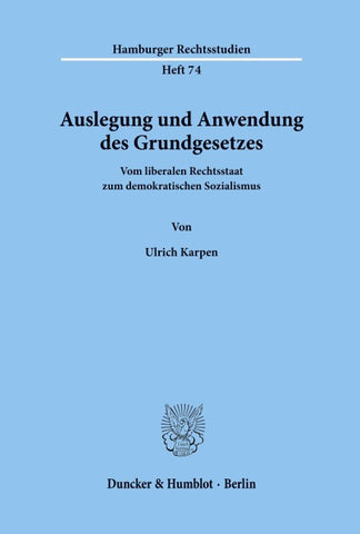 Auslegung und Anwendung des Grundgesetzes.