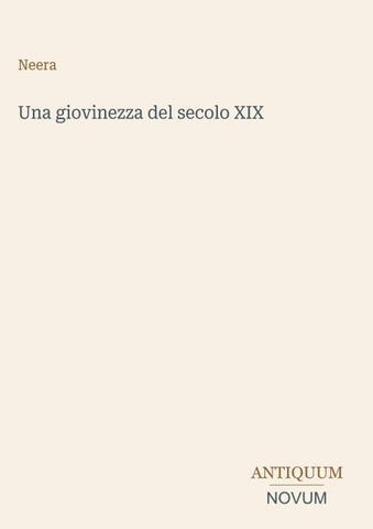 Una giovinezza del secolo XIX