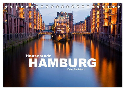 Hansestadt Hamburg (Tischkalender 2026 DIN A5 quer), CALVENDO Monatskalender