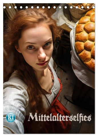 Mittelalterselfies (Tischkalender 2027 DIN A5 hoch), CALVENDO Monatskalender