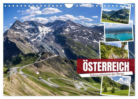 Österreich - Sehnsuchtsland der Berge (Wandkalender 2027 DIN A4 quer), CALVENDO Monatskalender