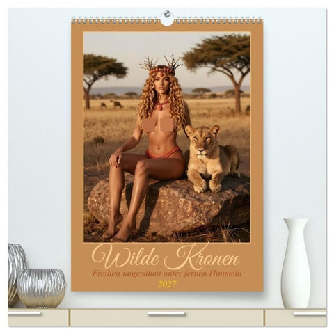 Wilde Kronen (hochwertiger Premium Wandkalender 2027 DIN A2 hoch), Kunstdruck in Hochglanz