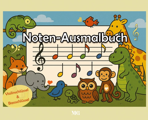 Noten-Ausmalbuch