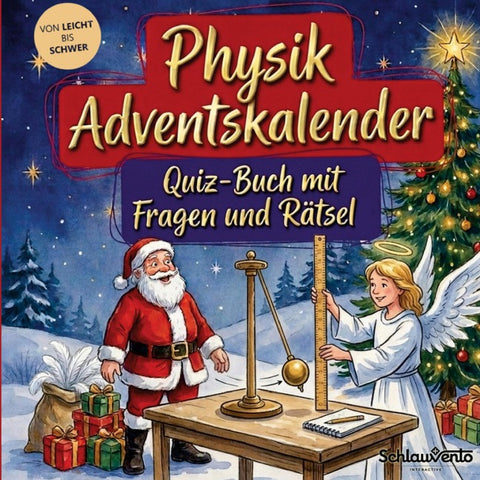 Physik-Adventskalender: Quiz-Buch mit Fragen und Rätsel