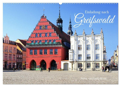 Einladung nach Greifswald (Wandkalender 2027 DIN A2 quer), CALVENDO Monatskalender