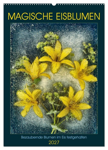 Magische Eisblumen (Wandkalender 2027 DIN A2 hoch), CALVENDO Monatskalender