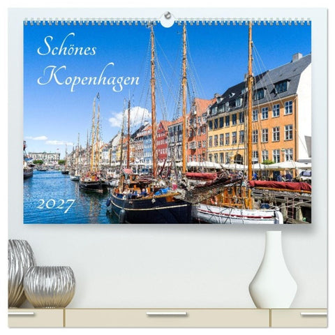 Schönes Kopenhagen (hochwertiger Premium Wandkalender 2027 DIN A2 quer), Kunstdruck in Hochglanz