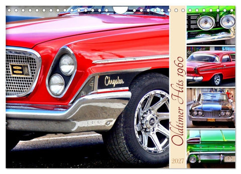 Oldtimer Hits 1960 (Wandkalender 2027 DIN A4 quer), CALVENDO Monatskalender