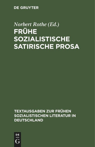 Frühe sozialistische satirische Prosa