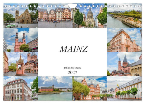 Mainz Impressionen (Wandkalender 2027 DIN A4 quer), CALVENDO Monatskalender