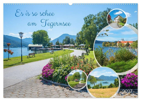 Es is so schee am Tegernsee (Wandkalender 2027 DIN A2 quer), CALVENDO Monatskalender
