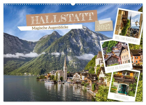 Hallstatt - Magische Augenblicke (Wandkalender 2027 DIN A2 quer), CALVENDO Monatskalender