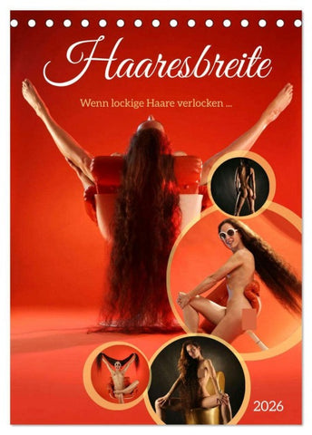 Haaresbreite (Tischkalender 2026 DIN A5 hoch), CALVENDO Monatskalender